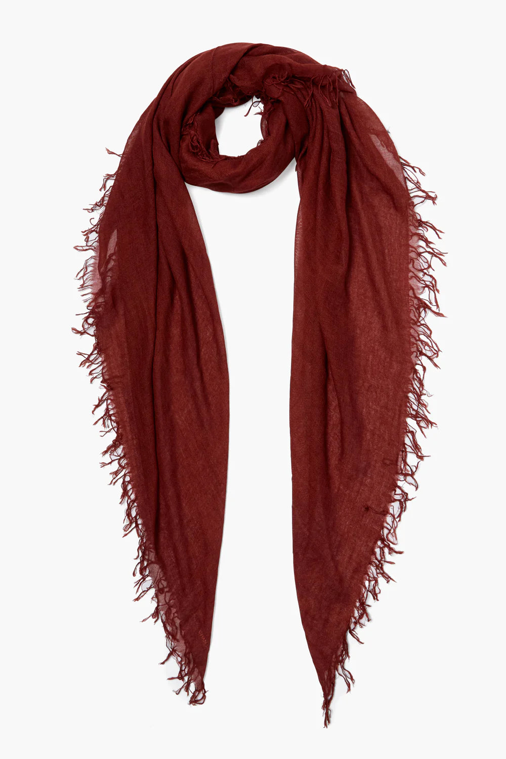 Cashmere and Silk Scarf - Chianti