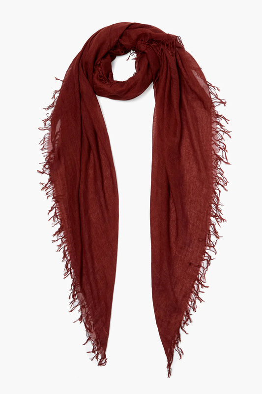 Cashmere and Silk Scarf - Chianti
