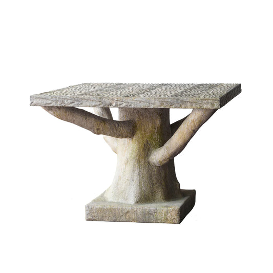 Faux Bois Square Table
