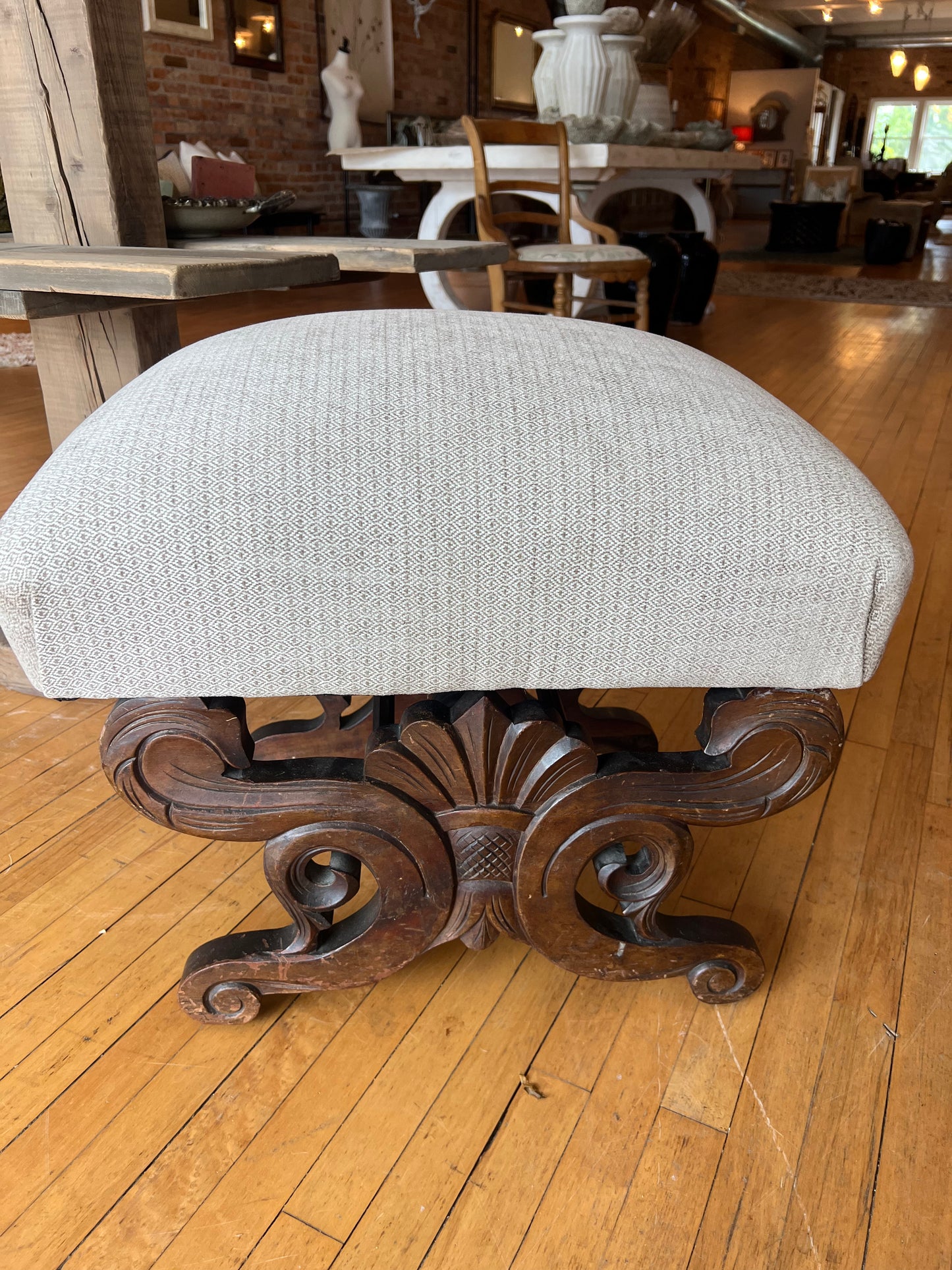 Small Upholstered Bench
