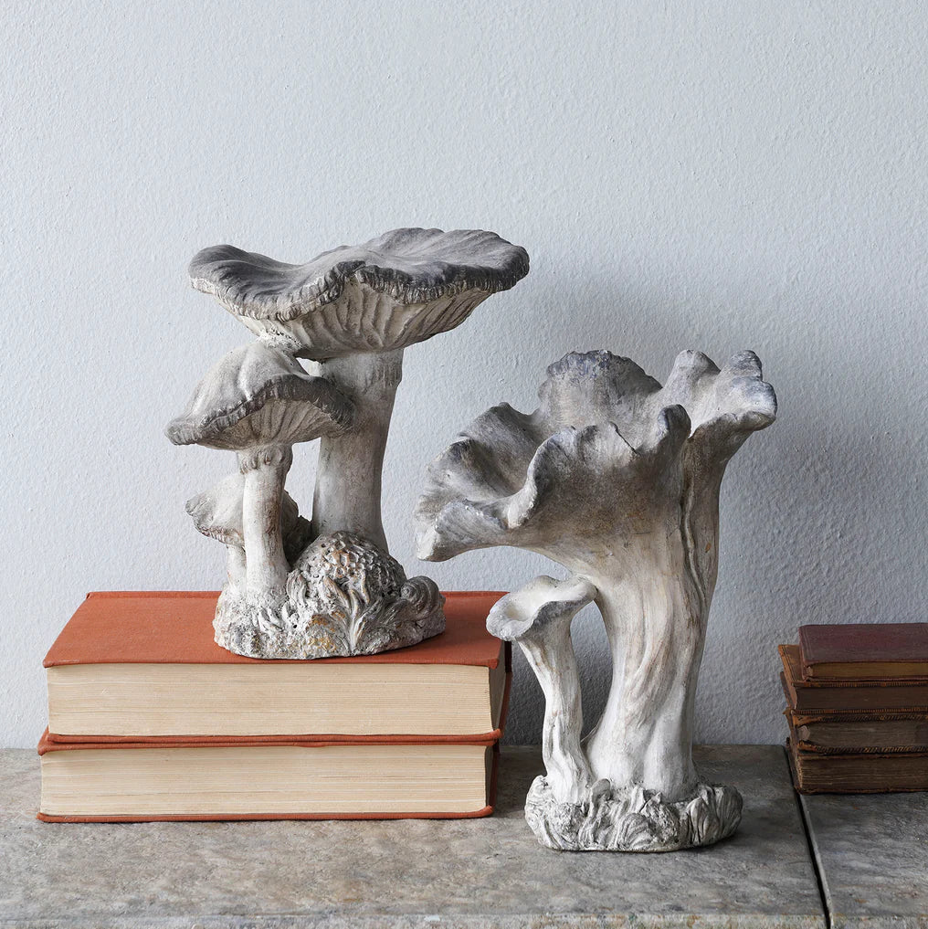 Concrete 2 Cap Mushroom Specimen