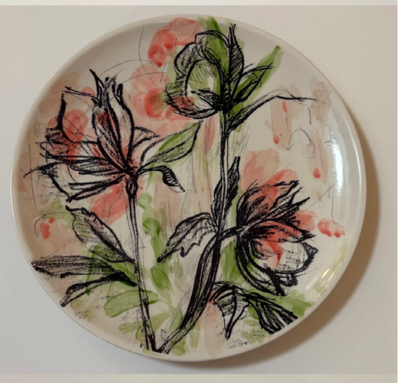 Hellebores 10" Ceramic Plate