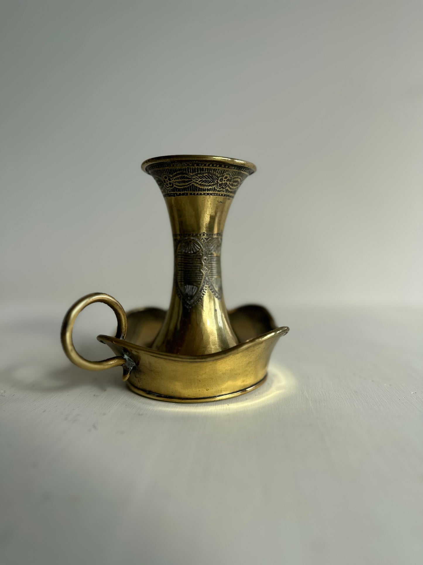 Brass Candle Holder - Victorian Base