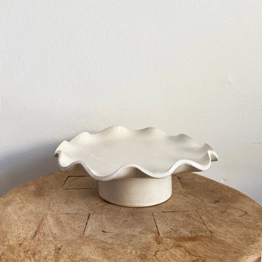 Ruffle Edge Pedestal | Small