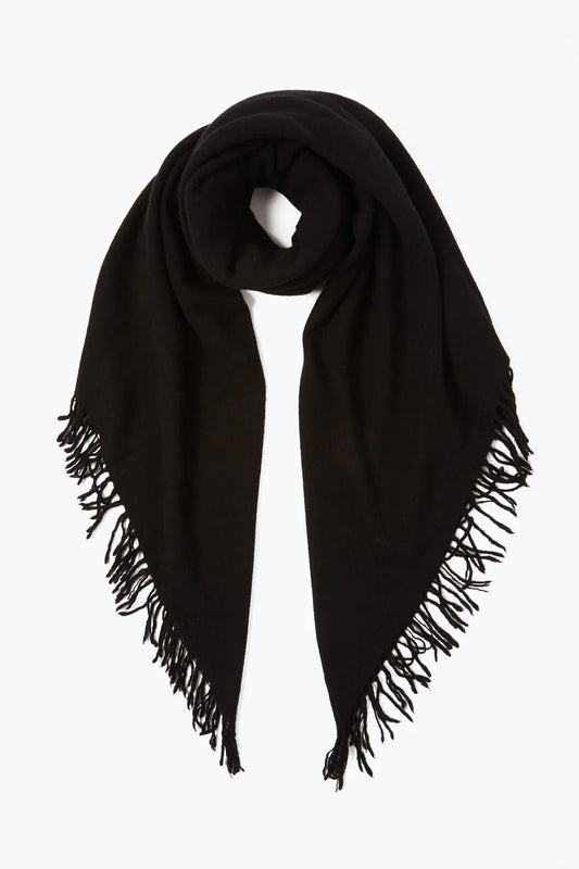 100% Cashmere Scarf - Black