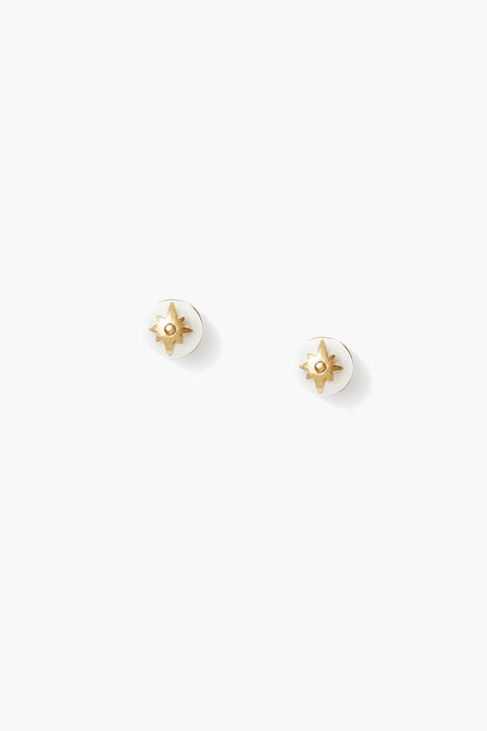 Chan Luu White Pearl Studs