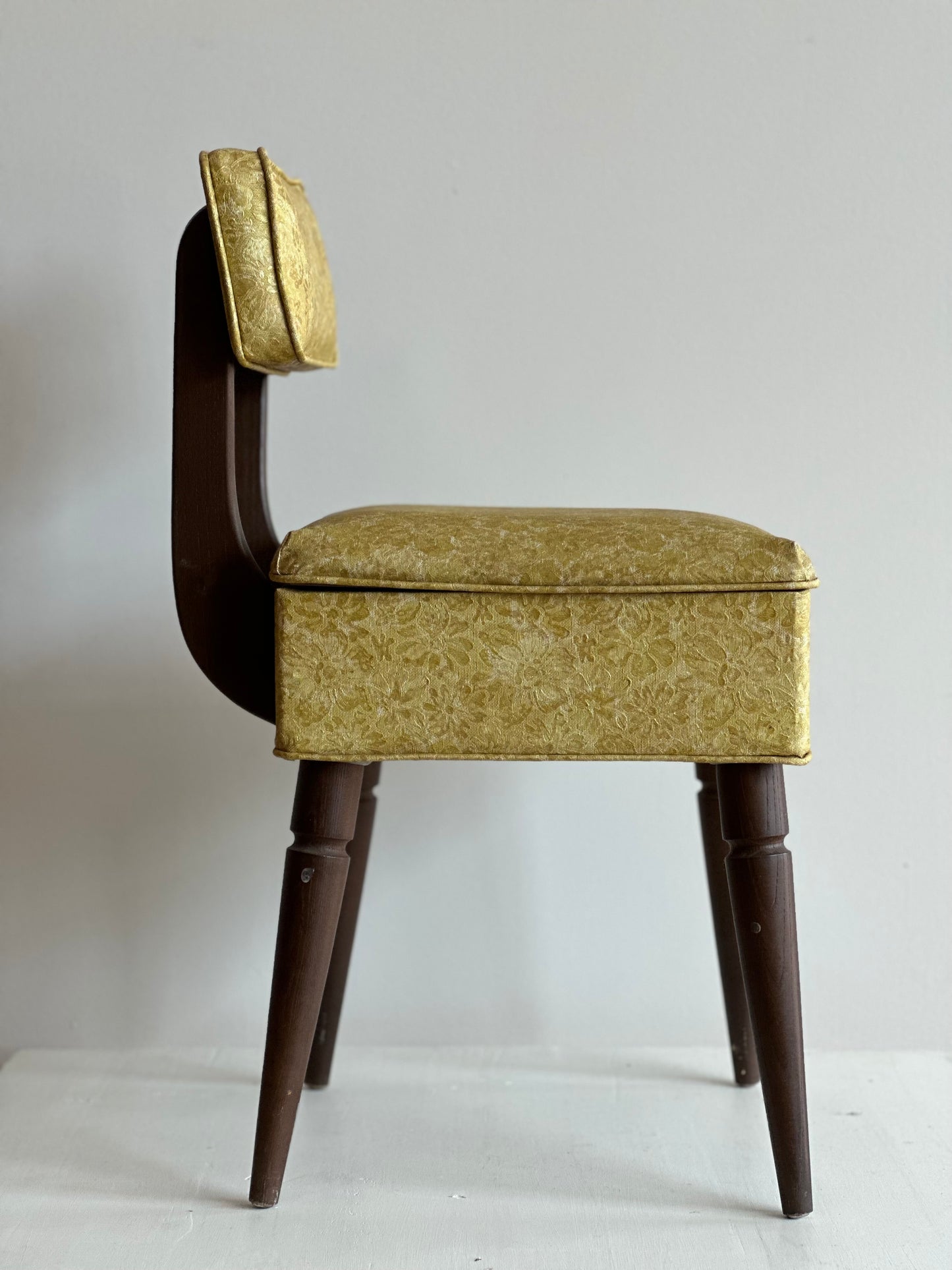 Yellow Floral Sewing Chair