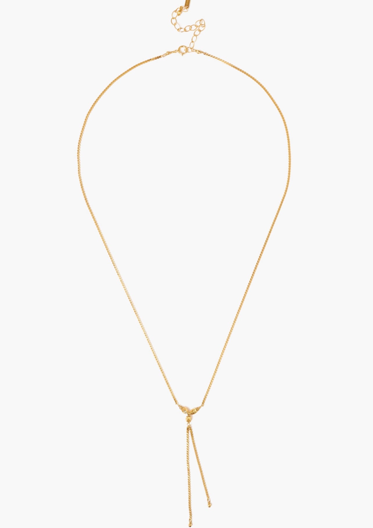 Lariat Gold Necklace