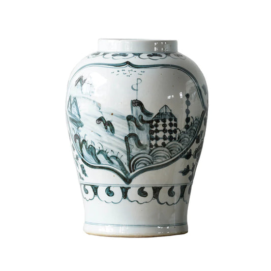 Jingdezhen Hand Painted Vase w. Landscape