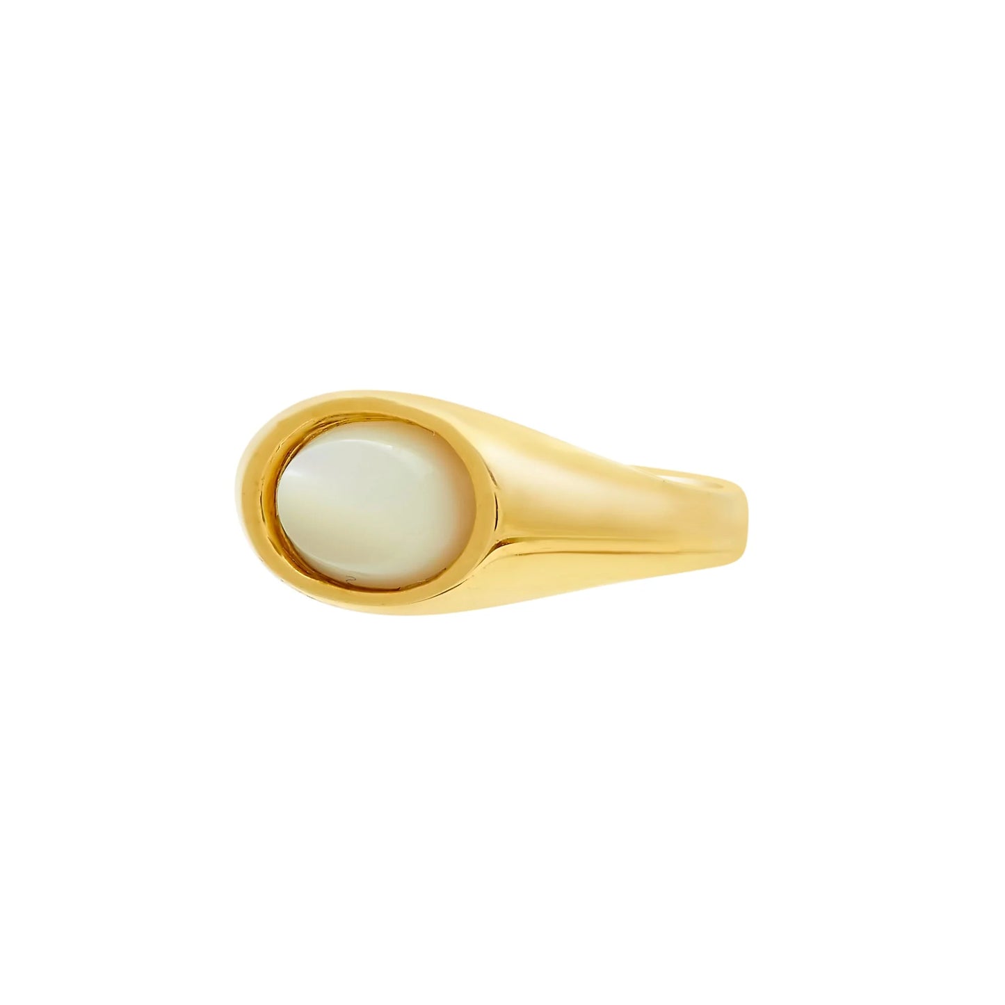 Tarin Thomas Artie Ring - White Mother of Pearl